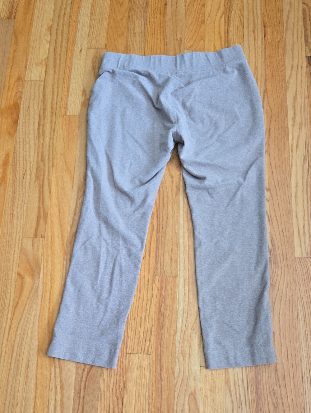 Women's Lands End Oatmeal Color Stretch Starfish Pants, Medium Petite